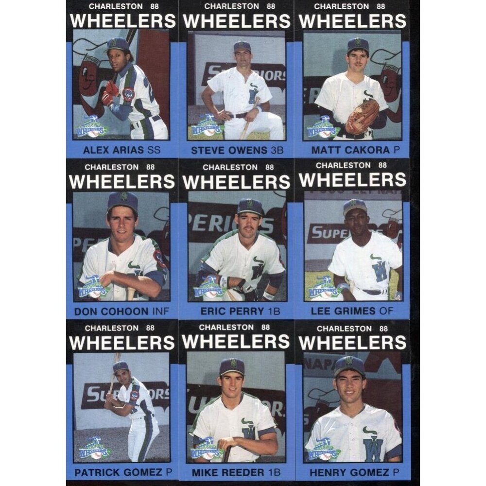 1988 Best Charleston Wheelers Minor League Baseball Complete Set CHICAGO cUBS